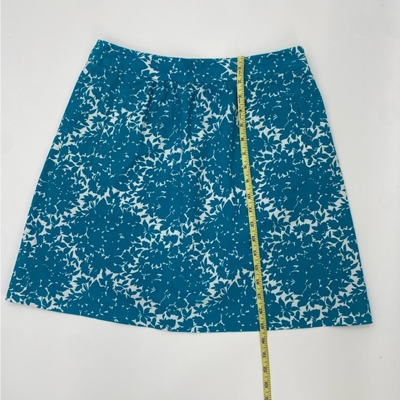 Boden Turquoise Floral print skirt size 8 - Picture 4 of 10